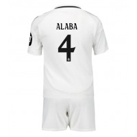 Maglia Calcio Real Madrid David Alaba #4 Prima Divisa Bambino 2024-25 Manica Corta (+ pantaloncini)